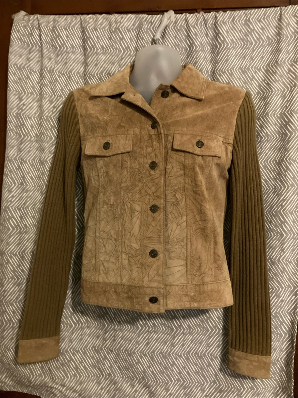 Kenji Button Up Leather Jacket Women's Large